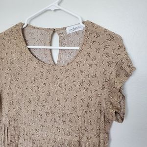 CJLA | Meriah Floral Flutter Sleeve Ruffle Mini Dress